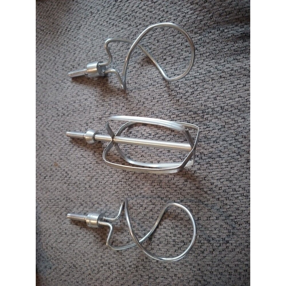 Sunbeam Mixmaster Dough Hooks / Whipping Beaters And Square Beater ONLY